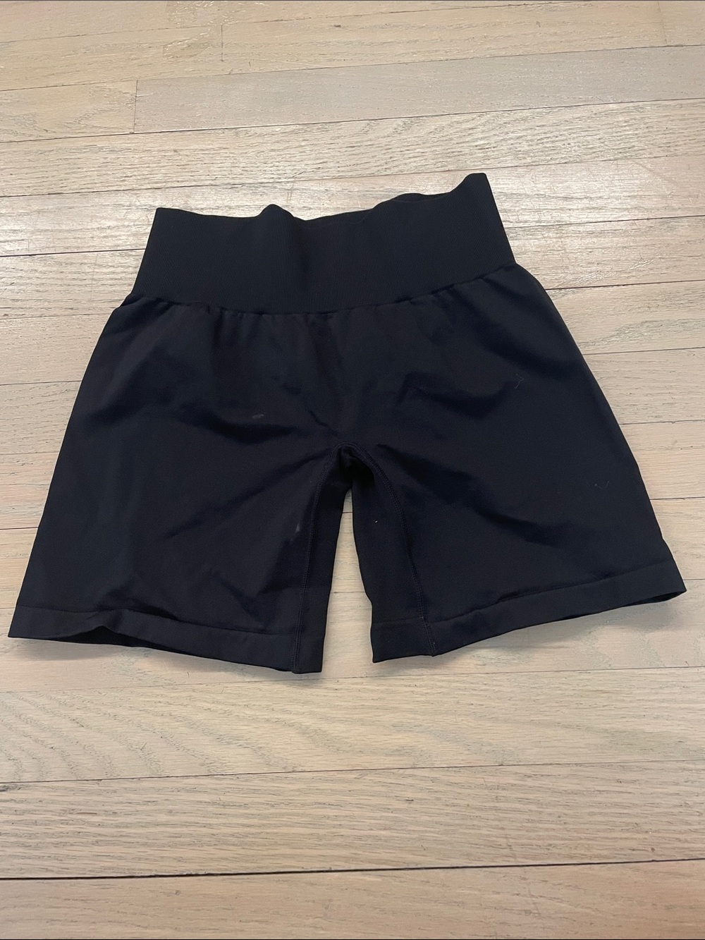 NVGTN Black High-Rise Bike Shorts